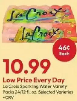 Stater Bros La Croix sparkling water variety offer