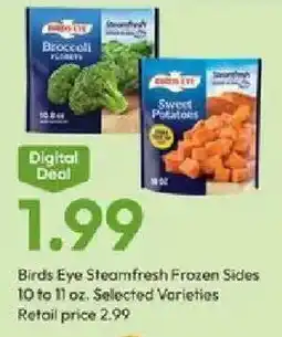 Stater Bros Birds Eye Steamfresh Frozen Sides offer