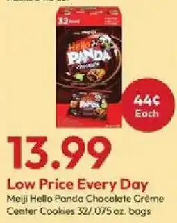 Stater Bros Meiji Hello Panda Chocolate Crème Center Cookies offer