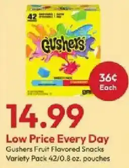 Stater Bros Gushers Fruit Flavored Snacks offer