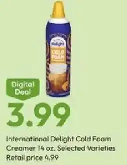 Stater Bros International Delight Cold Foam Creamer offer