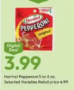 Stater Bros Hormel Pepperoni offer