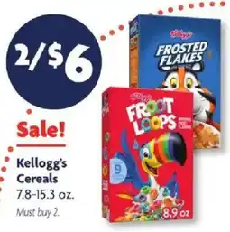 Family Dollar Kellogg's Cereals offer