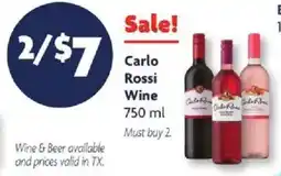Family Dollar Carlo Rossi Wine offer