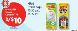 Family Dollar Glad trash bags offer