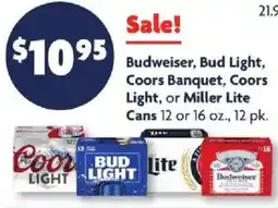 Family Dollar Budweiser, Bud Light, Coors Banquet, Coors Light, or Miller Lite offer