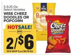 Food Lion Wise Cheez Doodles or Popcorn offer