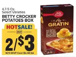 Food Lion Betty Crocker potatoes box offer