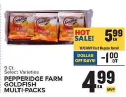 Food Lion Pepperidge Farm Goldfish Multi-Packs offer