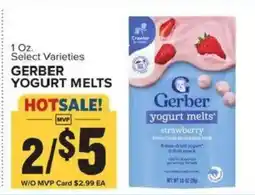 Food Lion Gerber yogurt melts offer