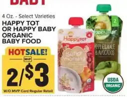 Food Lion Happy Tot or Happy Baby Organic Food offer