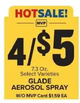 Food Lion Glade aerosol spray offer