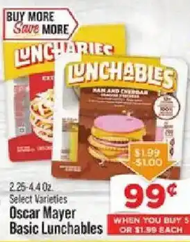 IGA Oscar Mayer Basic Lunchables offer