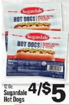 IGA Sugardale hot dogs offer
