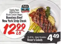 IGA Black Canyon Angus Boneless Beef New York Strip Steak offer