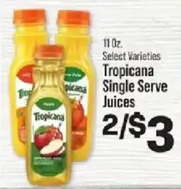 IGA Tropicana Single Serve Juices offer