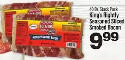 IGA King's Rightly Seasoned Sliced Smoked Bacon offer