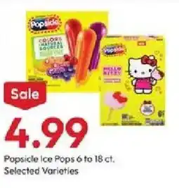 Stater Bros Popsicle Ice Pops offer