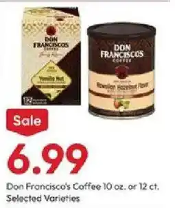 Stater Bros Don Francisco's Coffee offer