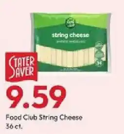 Stater Bros Stater saver food club string cheese offer