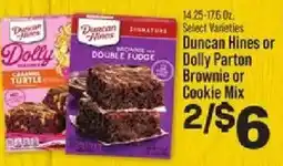 IGA Duncan Hines or Dolly Parton Brownie or Cookie Mix offer