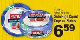 IGA Solo high count cups or plates offer