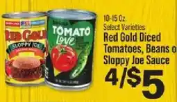 IGA Red Gold Diced Tomatoes, Beans or Sloppy Joe Sauce offer