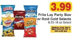Piggly Wiggly Frito Lay Party Size or Rold Gold Selects offer