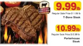Certified Angus Beef T-Bone Steak
