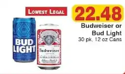 Piggly Wiggly Budweiser or Bud Light offer