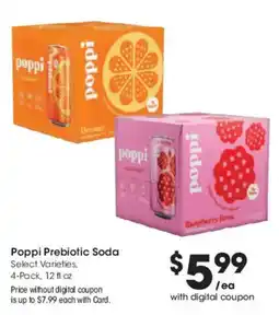 Mariano's Poppi Prebiotic Soda offer