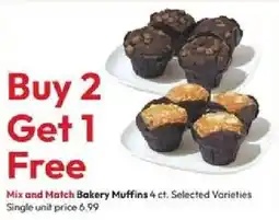 Stater Bros Mix and Match Bakery Muffins offer