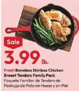 Stater Bros Fresh Boneless Skinless Chicken Breast Tenders Family Pack offer