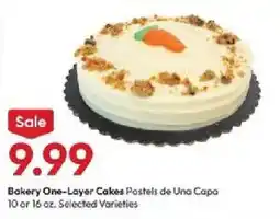 Stater Bros Bakery One-Layer Cakes offer