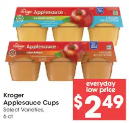 Mariano's Kroger Applesauce Cups offer