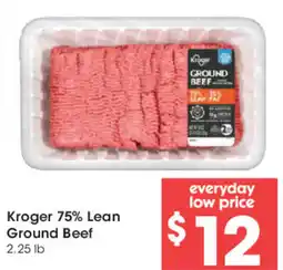 Mariano's Kroger 75% Lean Ground Beef offer