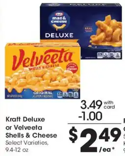Mariano's Kraft Deluxe or Velveeta Shells & Cheese offer