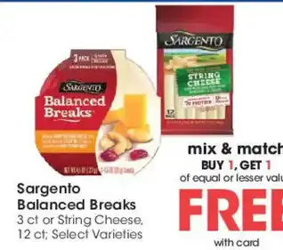 Mariano's Sargento Balanced Breaks offer