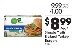 Mariano's Simple Truth Natural Turkey Burgers offer