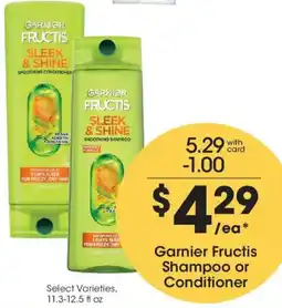 Mariano's Garnier Fructis Shampoo or Conditioner offer