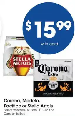 Mariano's Corona, Modelo, Pacifico or Stella Artois offer