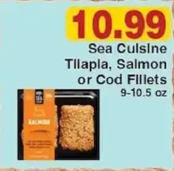 Piggly Wiggly Sea Cuisine Tilapia, Salmon or Cod Fillets offer
