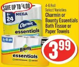 IGA Charmin essentials bath tissue or paper towels offer