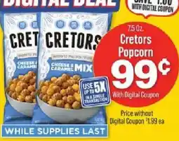 IGA Cretors Popcorn offer