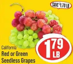 IGA California Red or Green Seedless Grapes offer