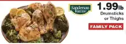 Piggly Wiggly Sanderson Farms drumsticks or thighs offer