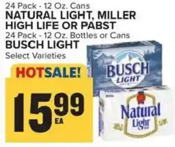 Food Lion Busch Light Natural Light or Miller High Life or Pabst offer