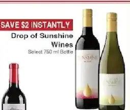 Piggly Wiggly Drop of Sunshine Wines offer