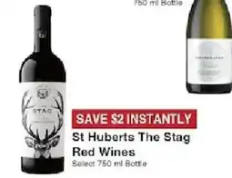 Piggly Wiggly St Huberts The Stag Red Wines offer