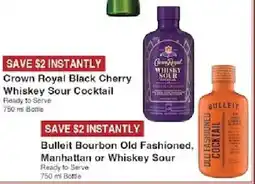 Piggly Wiggly Crown Royal Black Cherry Whiskey Sour Cocktail offer